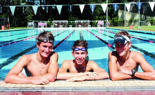 Clayton Fennell (left, with Josh McHugh and Michael Raelert) is about to embark on the trip of a lifetime to the United States. Clayton Fennell (left, with Josh McHugh and Michael Raelert) is about to embark on the trip of a lifetime to the United States.